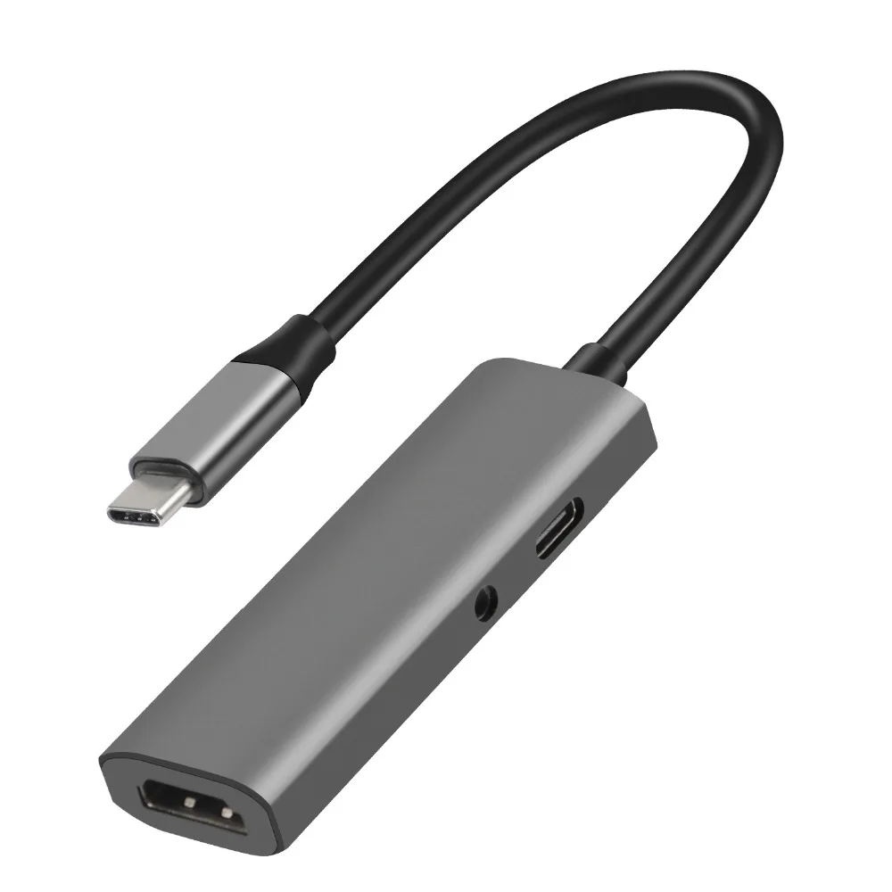 USB C концентратор к HDMI type C концентратор для iPad Pro USB-C type-C аудио разъем концентратор адаптер для MacBook Pro Air с PD