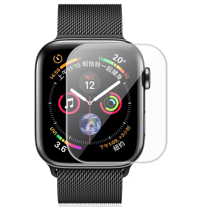 Ремешок для apple watch band 42 мм 38 мм iwatch 4 band 44 мм 40 мм 10D HD защитная пленка для экрана Аксессуары для часов apple watch 4 3 2 1