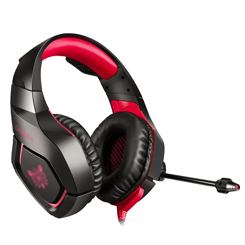 3,5 мм для ONIKUMAA PC PS4 Esports игровая гарнитура наушники с освещением анти-шум сабвуфер наушники K1-B светодиодный свет