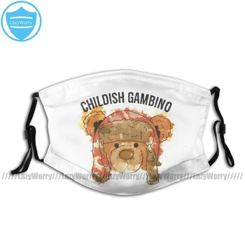 

Bear Mouth Face Mask Gambino Colored Facial Mask Funny Kawai with 2 Filters for Adult