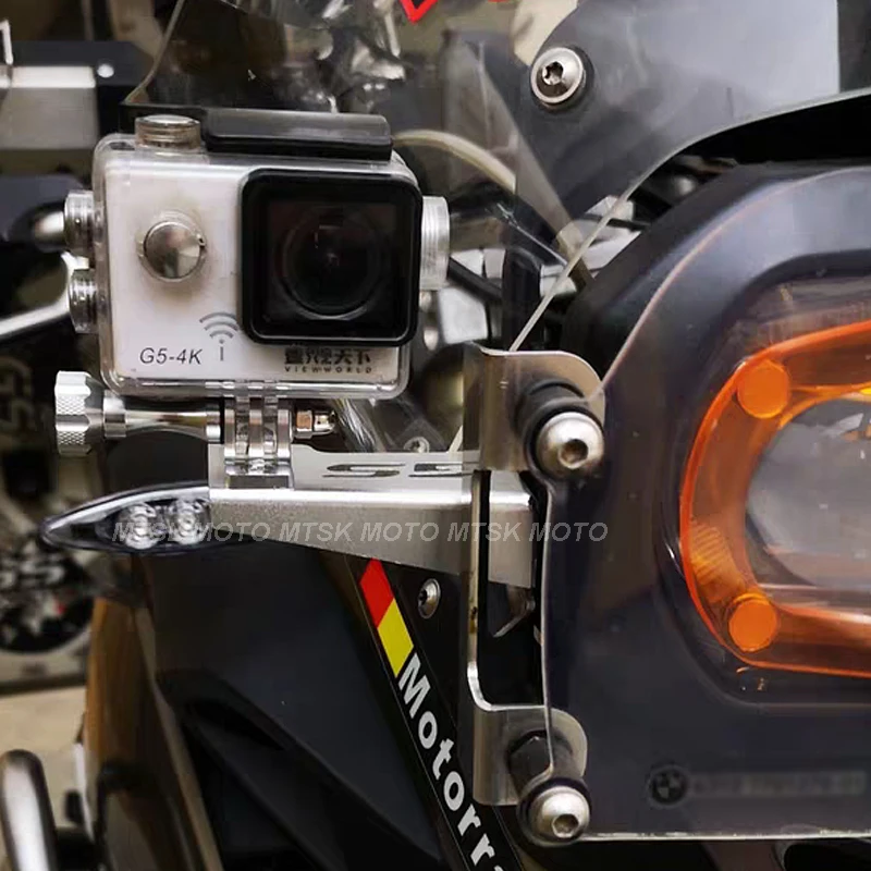 Motorbike Front Left Camera Support Bracket Gopro Mount Bracket Motorbike Accessories (7)