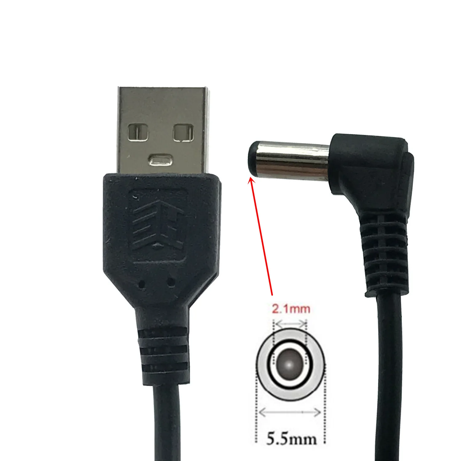 USB к DC кабель питания Jack USB DC 5,5*2,1 мм 5 В DC баррель Jack USB кабель питания разъем 1,5 м