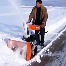 Pelle à neige de Type marche, puissance 6,5 cv, balayeuse à neige pour le déneigement et le nettoyage