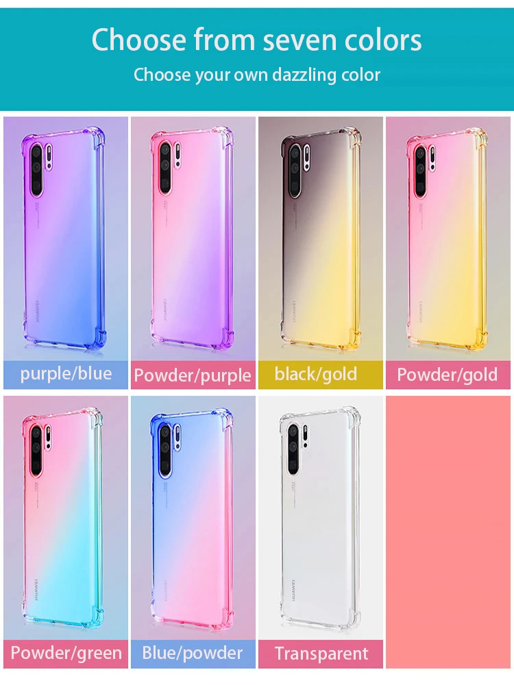 

Applicable to Huawei Mate30 airbag drop-proof Pro enjoy Huawei P30 gradient p30pro phone case