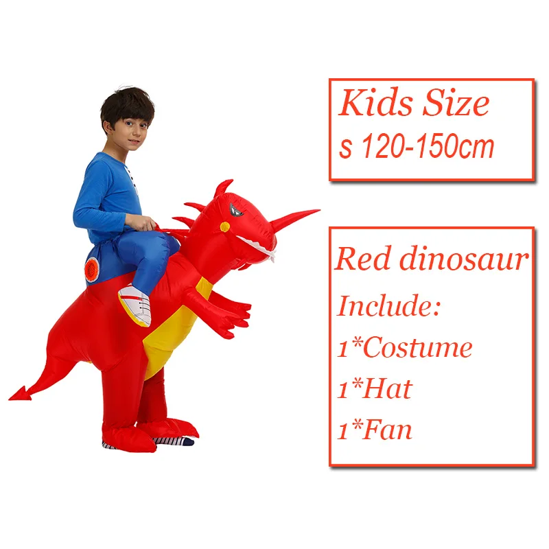 Горячая динозавр надувной костюм инопланетянин сумо вечерние костюмы костюм «Единорог» маскарадный костюм disfraz костюмы на Хэллоуин для детей и взрослых - Цвет: Red dinosaur 1006