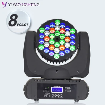 

8pcs/lot 2018 The Latest 36X3W Beam Moving Head Light RGBW LED Wash Stage Lighting
