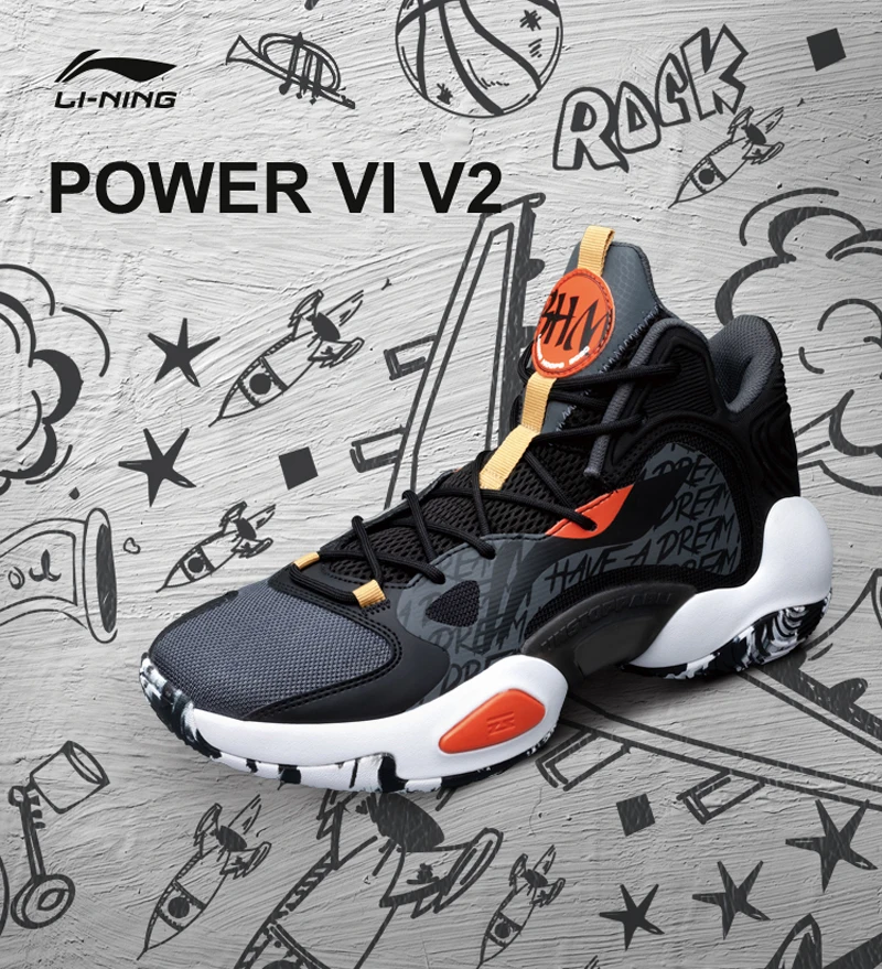 Li-Ning, Мужская мощная VI V2 Профессиональная баскетбольная обувь, PROBAR LOC подкладка, облачная подушка, спортивная обувь, кроссовки, ABAQ005 XYL302