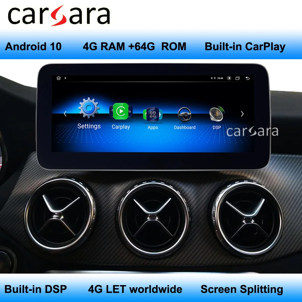 Для Mercedes Android 10 W176 навигация X156 C117 экран Автомобильный мультимедийный плеер радио