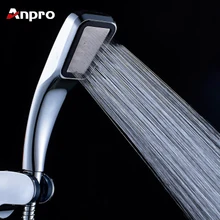 Anpro 300 отверстие квадратная душевая головка высокого давления для ванной душ ручной душ водосберегающая душевая головка фильтр-распылитель