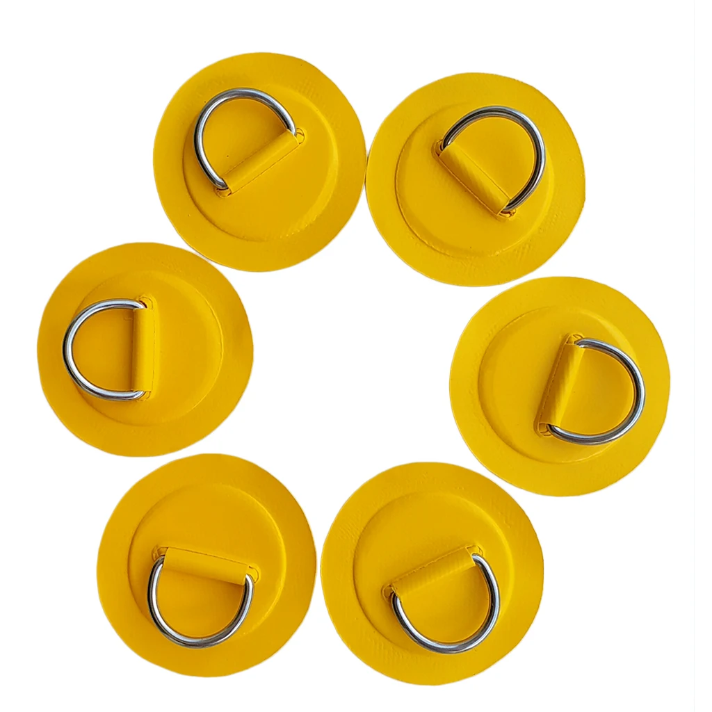 6x D-Ring Patch Pad For PVC Inflatable Boat SUP Stand Up Paddleboard Dinghy