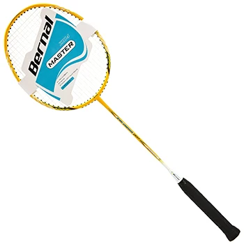 Badminton Racket Carbon Composite Badminton Racquet Carbon Aluminum Amateur Beginner Racquet With Bag Raket Bedminton Racket - Color: Yellow