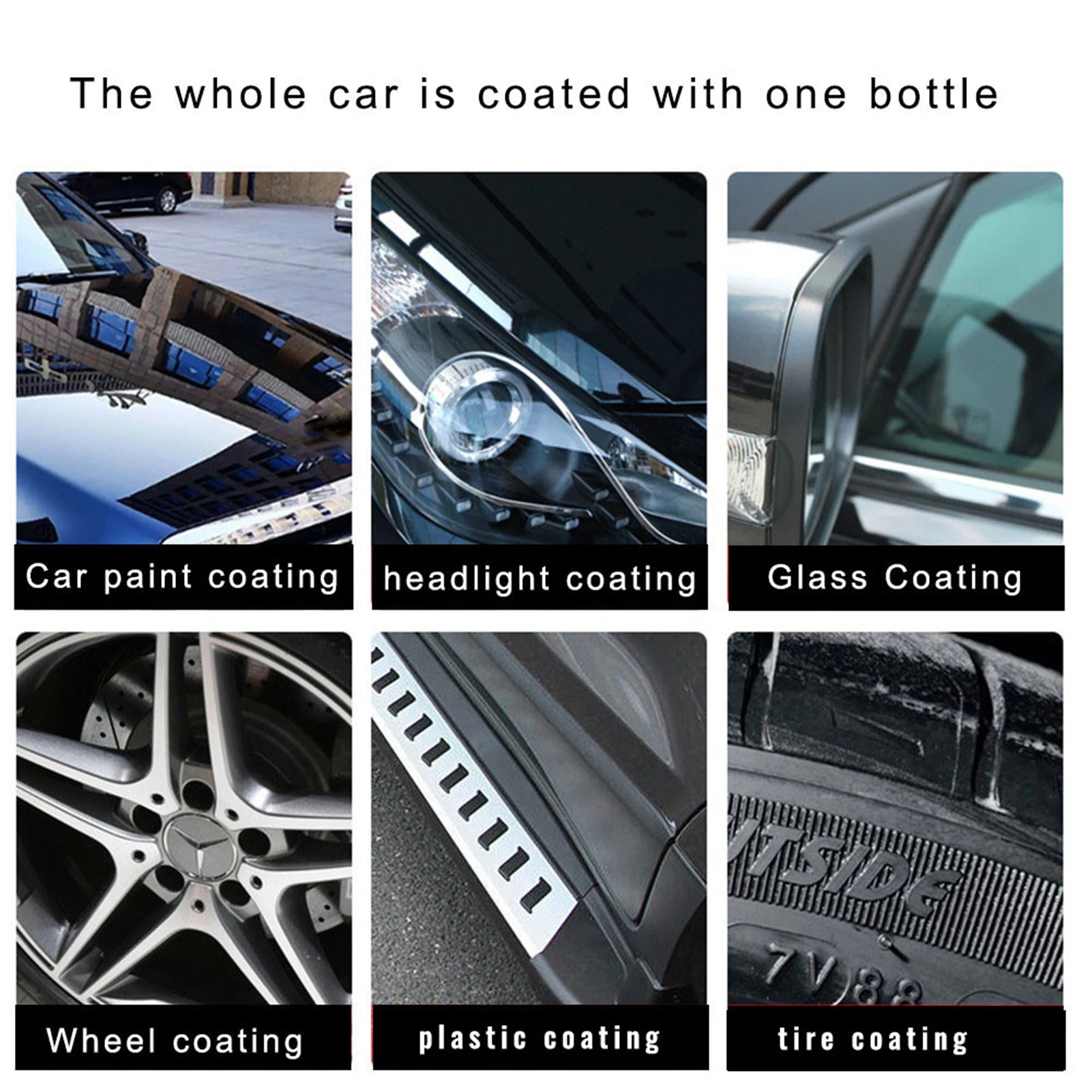 500ml Automotive Ceramic Coating Nano Glass Plated Crystal Liquid Hydrophobic Coating Car Polish Clean spray Paint Agent