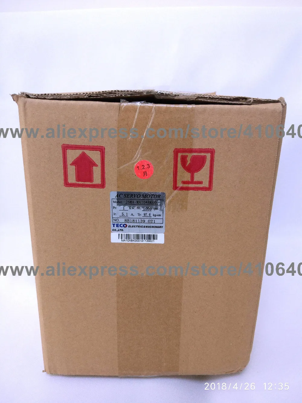  Teco Servo Motor JSMA-MA10ABK00  (124)