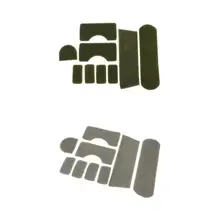 18 шт. наклейка на шлем патч крюк и петли для MICH охотничьи шлемы тактические шлемы наклейки Набор