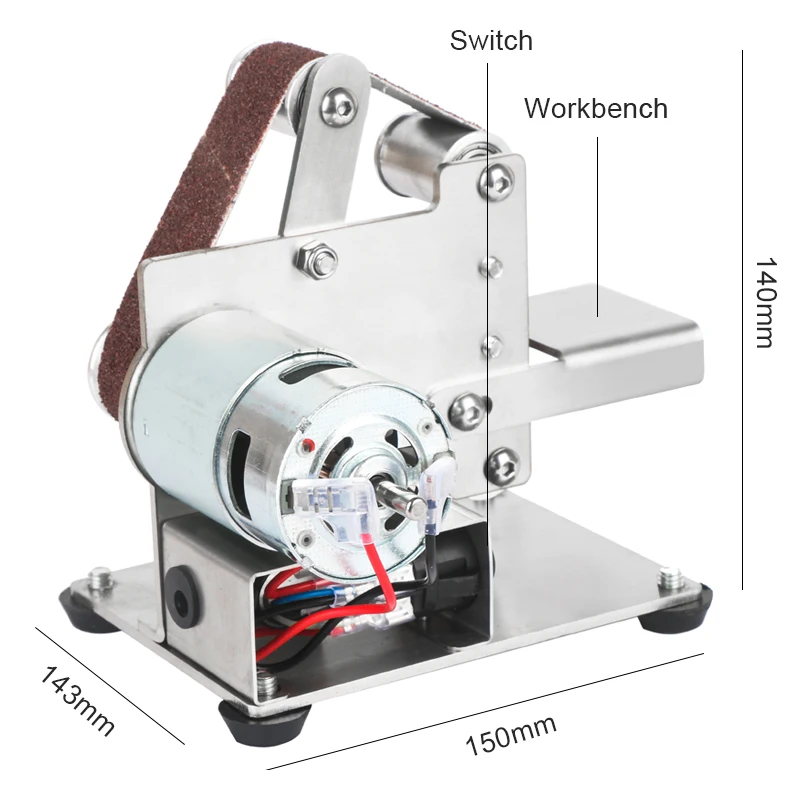 Belt Grinding Machine Sharpening Machine Bench Grinder Variable Speed Mini Belt Sander Metal Sander Electrical Polisher electric grinder electric sander belt sander cordless sander