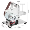 Belt Grinding Machine Sharpening Machine Bench Grinder Variable Speed Mini Belt Sander Metal Sander Electrical Polisher Machine 5