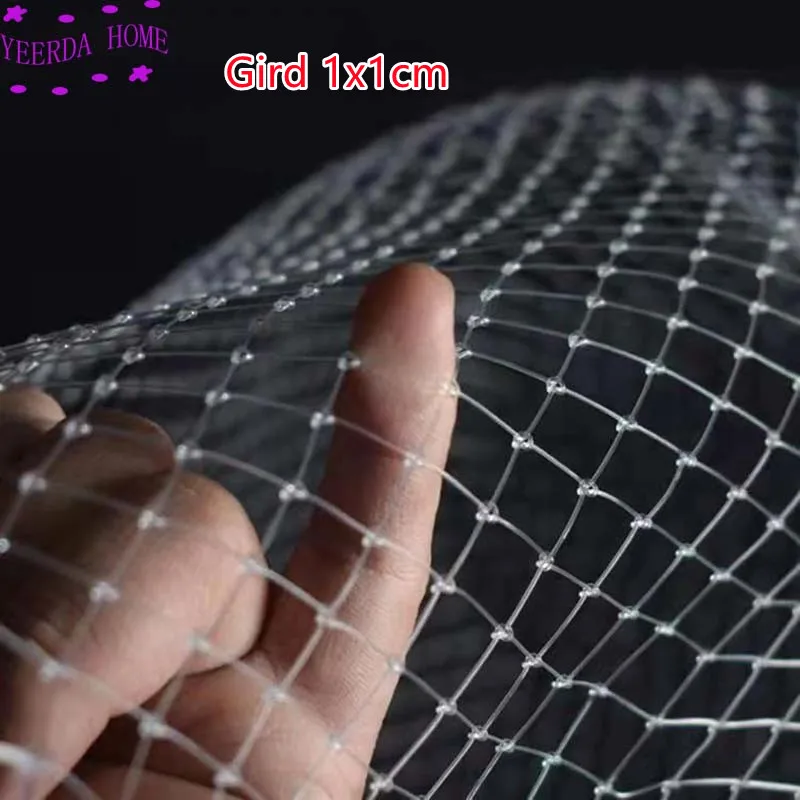 Gird 1cm Small grid fishing net stake net Breeding nets Crop protection Balcony isolation Multifunction nylon network