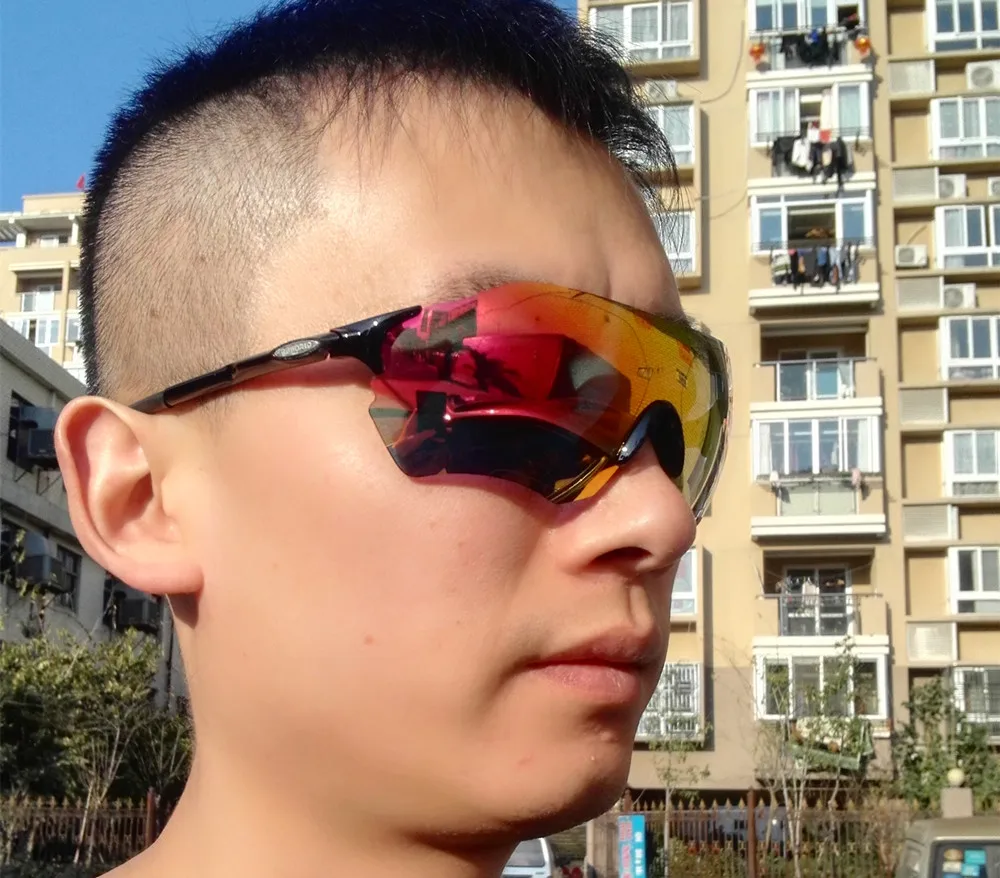 Ev zero Lens Polarized TR90 Sports Glasses Men MTB Mountain Road Bicycle Cycling Eyewear Sunglasses Running Fishing