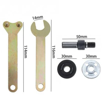 

5Pcs Metal Angle Grinder Lock Flange Nut W/ Spanner Wrench Replacement Tools