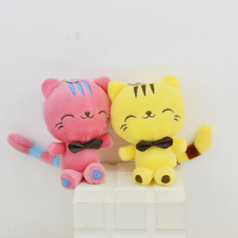 

Adorable 10CM Cats Plush Stuffed TOY , Cat Plush toy DOLL ; Gift key chain Plush TOY of Wedding Bouquet