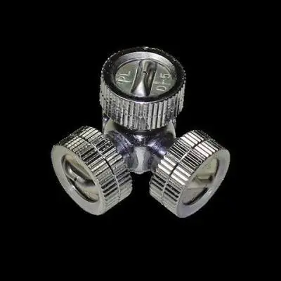 three nozzle Сельскохозяйственный Веерообразный распылитель садовый пейзаж мелкий туман спринклер фруктовые деревья пестицид охлаждающая система удаления пыли сопло - Цвет: three nozzle