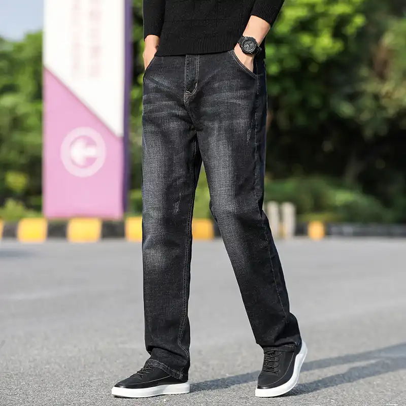 black relaxed fit jeans