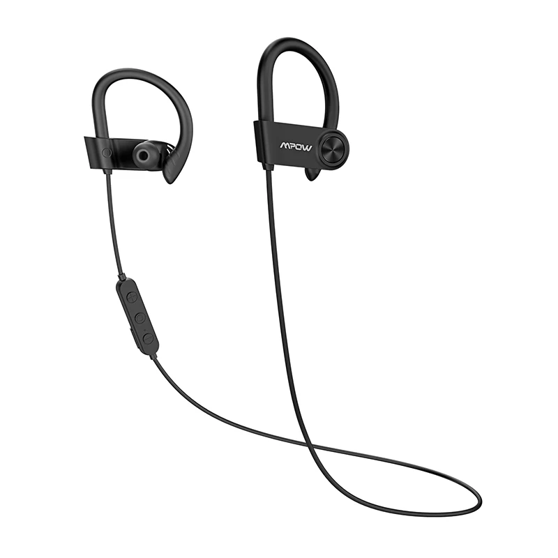Black Earphone Mpow D9 Bluetooth 5,0 Aptx Беспроводной спортивные наушники с IPX7 Водонепроницаемый Шум микрофон с функцией шумоподавления 18 часов проигрывания для бега - Цвет: Black Earphone