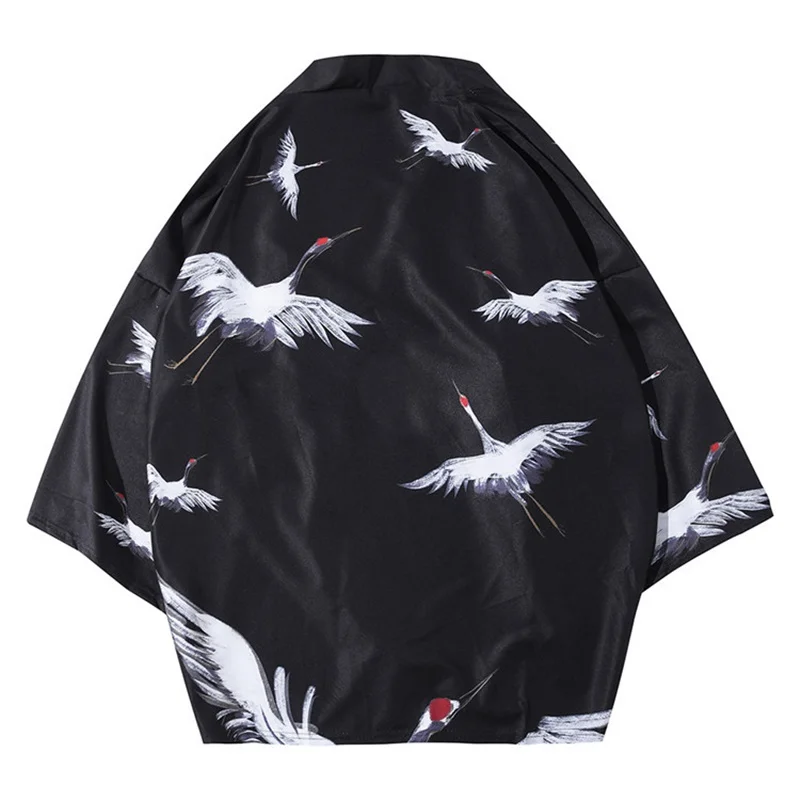 Кран японское кимоно кардиган мужской костюм самурая одежда кимоно куртка мужская лес кимоно рубашка уличная одежда FF2269