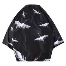 Кран японское кимоно кардиган мужской костюм самурая одежда кимоно куртка мужская лес кимоно рубашка уличная одежда FF2269