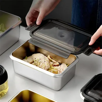 

2L Food Preservation Box Fresh-Keeping Box Refrigerator Fruit Vegetable Crisper Kitchen Storage Box Kitchen Storage Container