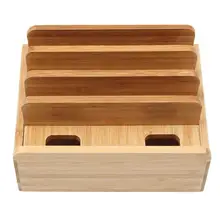 Бамбуковая многофункциональная Подставка для зарядки мобильного телефона новая подставка для планшета