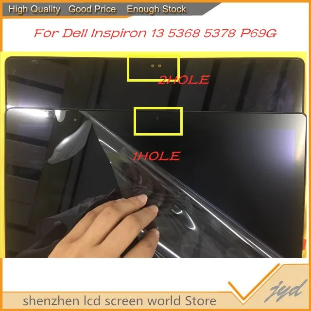 

original For DELL 5368 5378 ASSEMBLY B133HAB01.0 Lcd Displays with Touch Screen 1920*1080 FHD free shipping