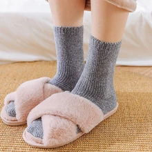 CHAOZHU, женские носки, зимние, теплые, плотные, модные, одноцветные, для дома, бархатные, хит, высокое качество, для девушек, Украина, calcetines skarpetki