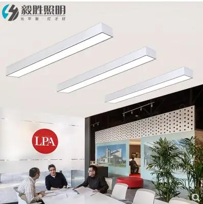 Светодиодный офис полосы потолочный светильник люстра studio Конференц-зал лампы