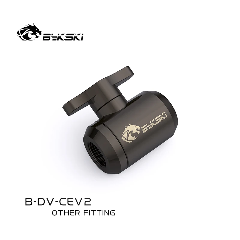 Válvula g1 do Parafuso da Mão de Refrigeração da Água de Bykski B-dv-cev2 pc para o Tubo Duro Que Refrigera a Água-cor do Corpo Inteiro da Torneira Encaixe do Refrigerador de Água Ventiladores e resfriadores - Imagem 6