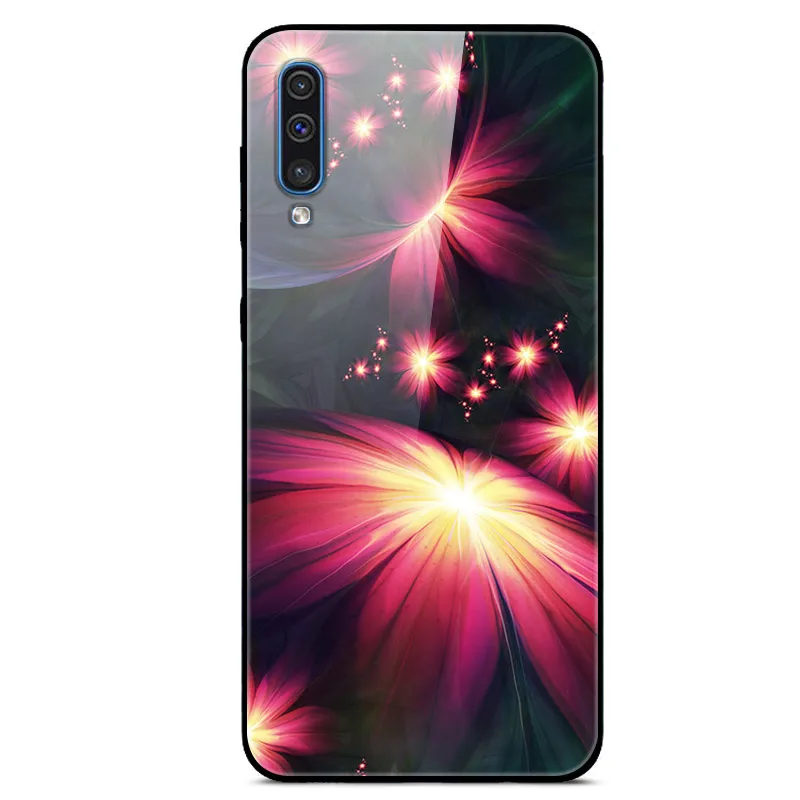 Чехол из закаленного стекла для samsung A50, чехол для samsung Galaxy A50 A505F A505 A 50, Fundas Coque - Цвет: 43