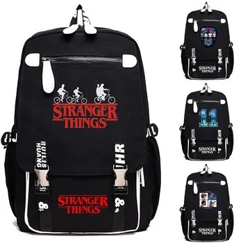 

Mochila Stranger Things Backpack Laptop Large Backpack Men Black School Bags for Teenage Girls Rucksack Anime Sac A Dos Bookbag