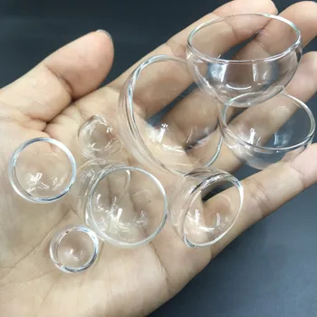 

200pcs 15/16/18/20/22/25/30/35/40mm Hemisphere glass dome diy clear half round glass globe bubble glass vial pendant