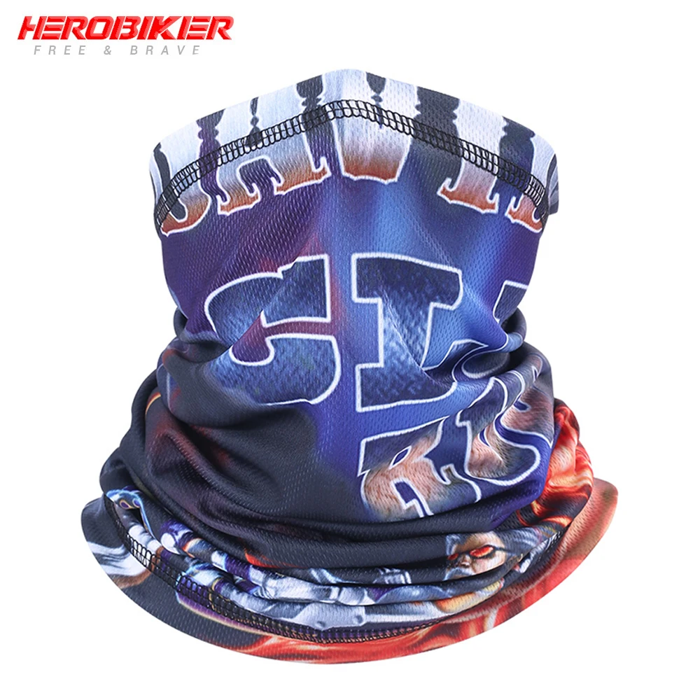 

HEROBIKER Motorcycle Face Mask Moto Breathable Cycling Ski Mask Headwear Motorcycle Mask Neckerchief Military Tactical Scarf