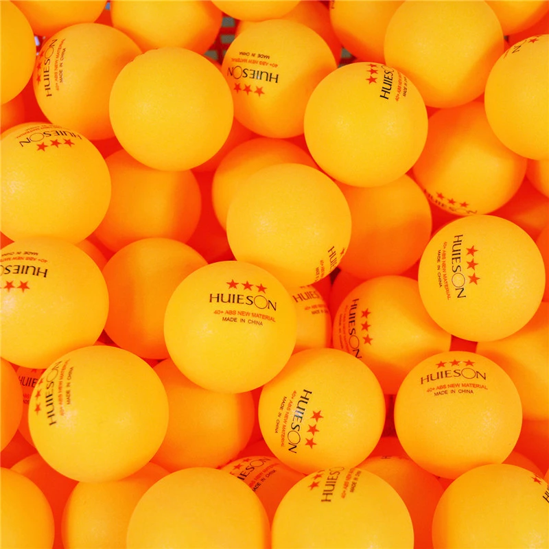 100Pcs Table Tennis Balls Plastic Ping Pong Ball White Yellow Sport Practice New 