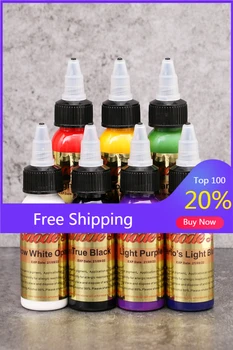

14 Color Tattoo Ink Set Permanent Pigment For Tinta Del Tatuaje Tattoo Paint Pure Plant Pigment