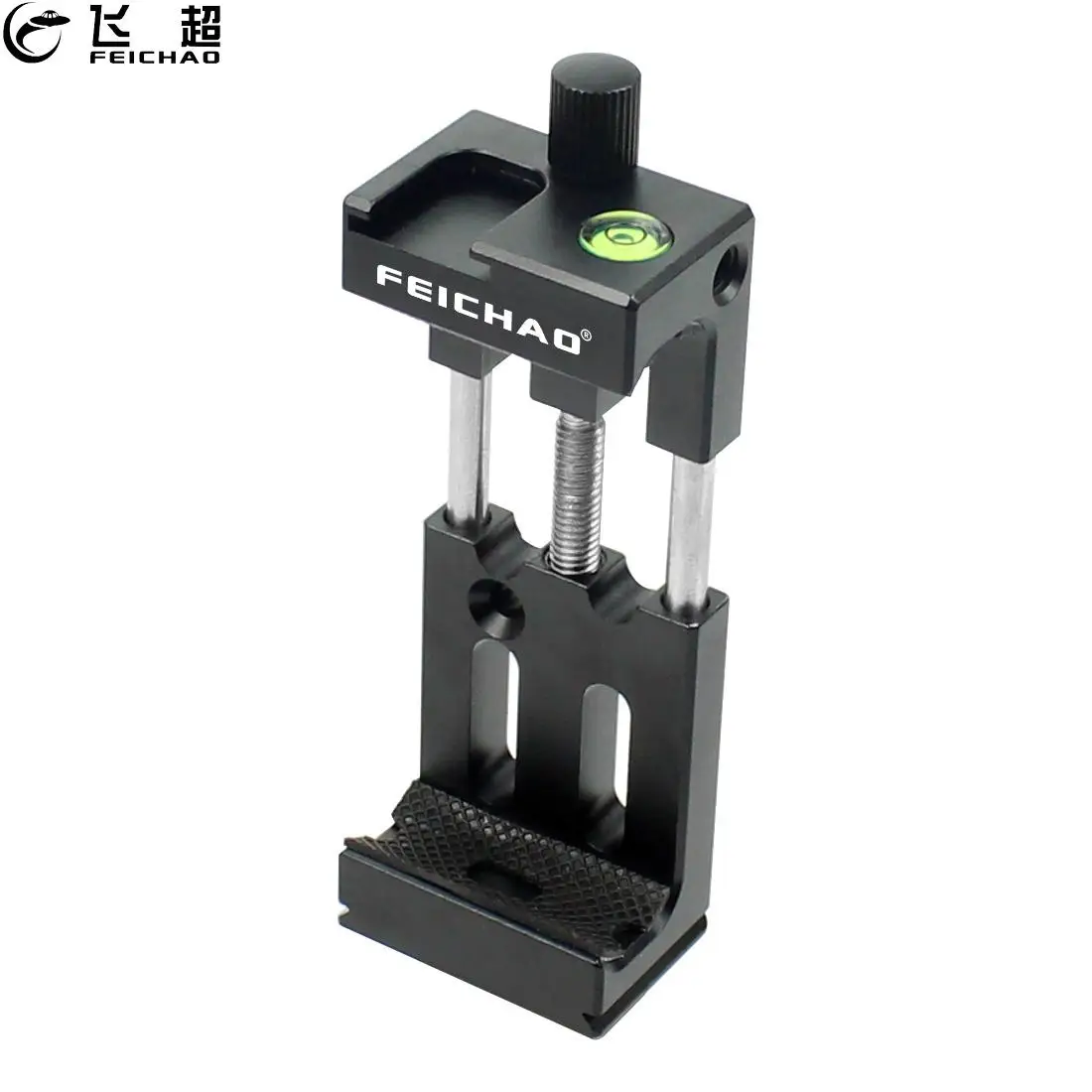 Mobile-Phone-Holder Microphone Tripod-Head-Bracket Spirit-Level Metal Clip Cold-Shoe-Mount