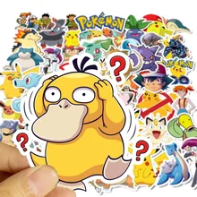 Pokemon 5 10 50 sztuk japońskie Anime naklejki Kawaii kreskówkowa z Pikachu naklejki deskorolka rower Laptop wodoodporna Stiker zabawki tanie tanio TAKARA TOMY CN (pochodzenie) MATERNITY W wieku 0-6m 7-12m 13-24m 25-36m 4-6y 7-12y 12 + y 4-6cm cute TZ-AZ081 365days