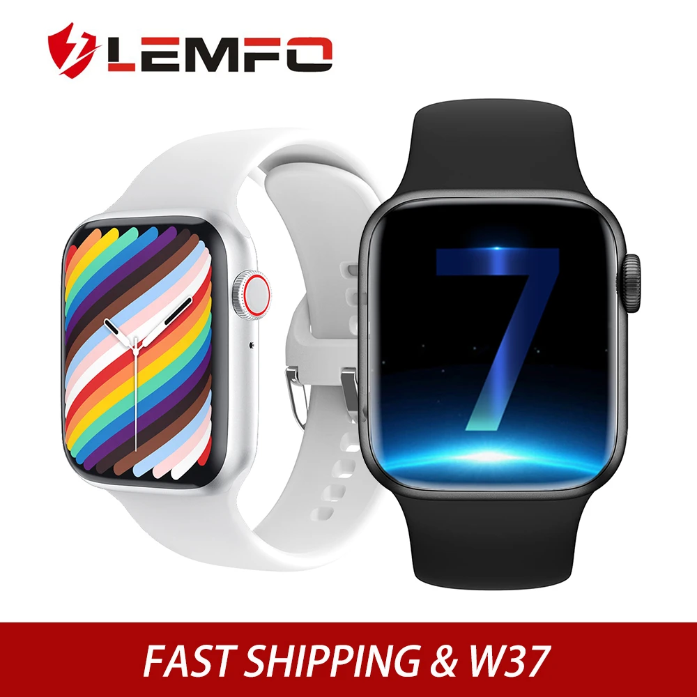 LEMFO W37 Smart Watch Men Bluetooth Call IP68 Waterproof Customized Dials  Women Smartwatch PK HW22 HW16 IWO W46 W26 13 Pro|Smart Watches| - AliExpress