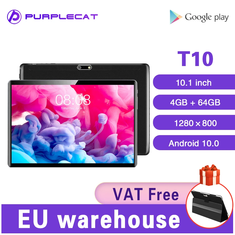 Purplecat T10 10.1 Inch Tablet Octa-Core Processor RAM 4...