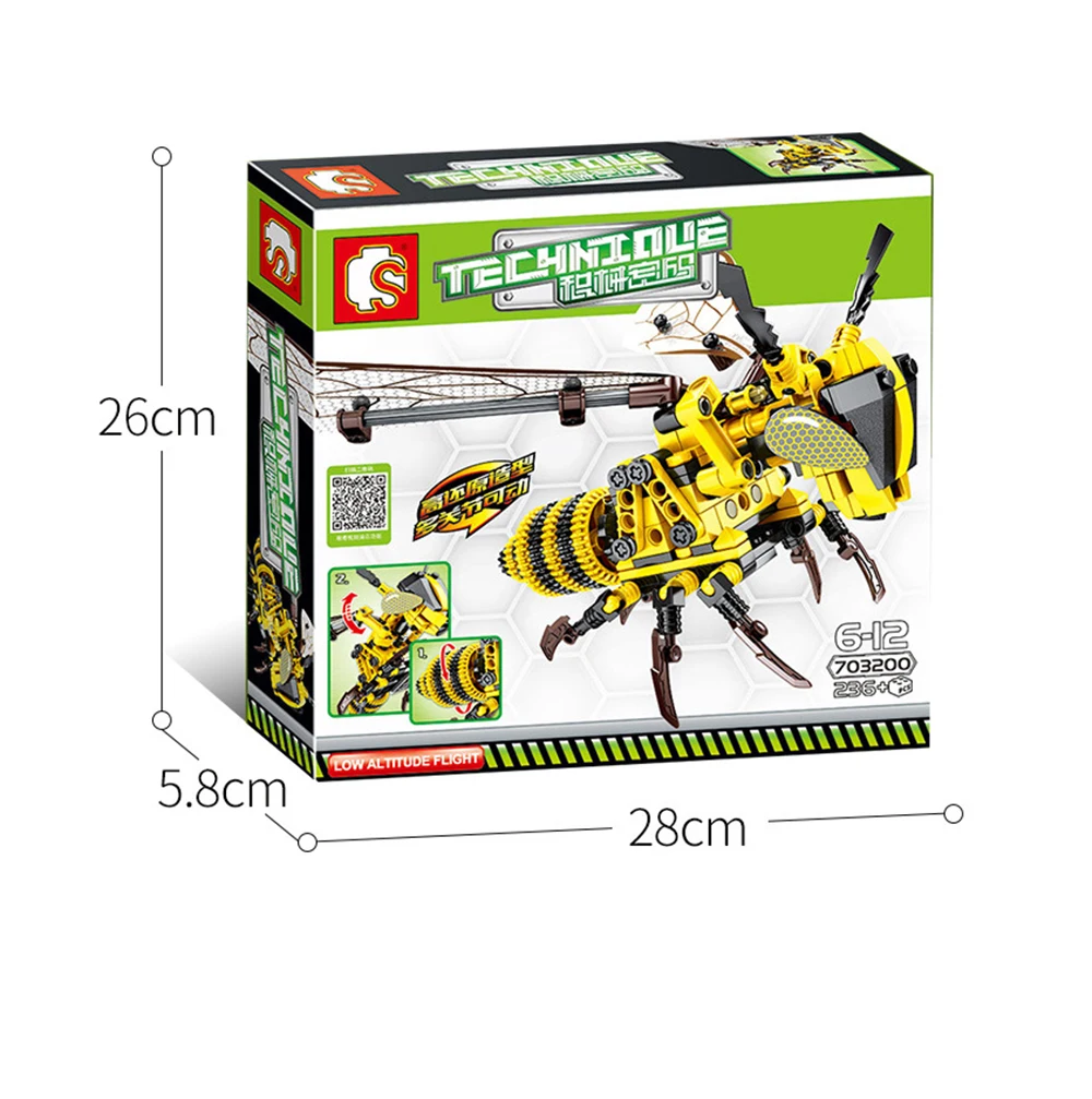 330PCS Simulation insect hand animal toy Puzzle butterfly robot toy assembled kid's building Puzzle toys for children toys gift