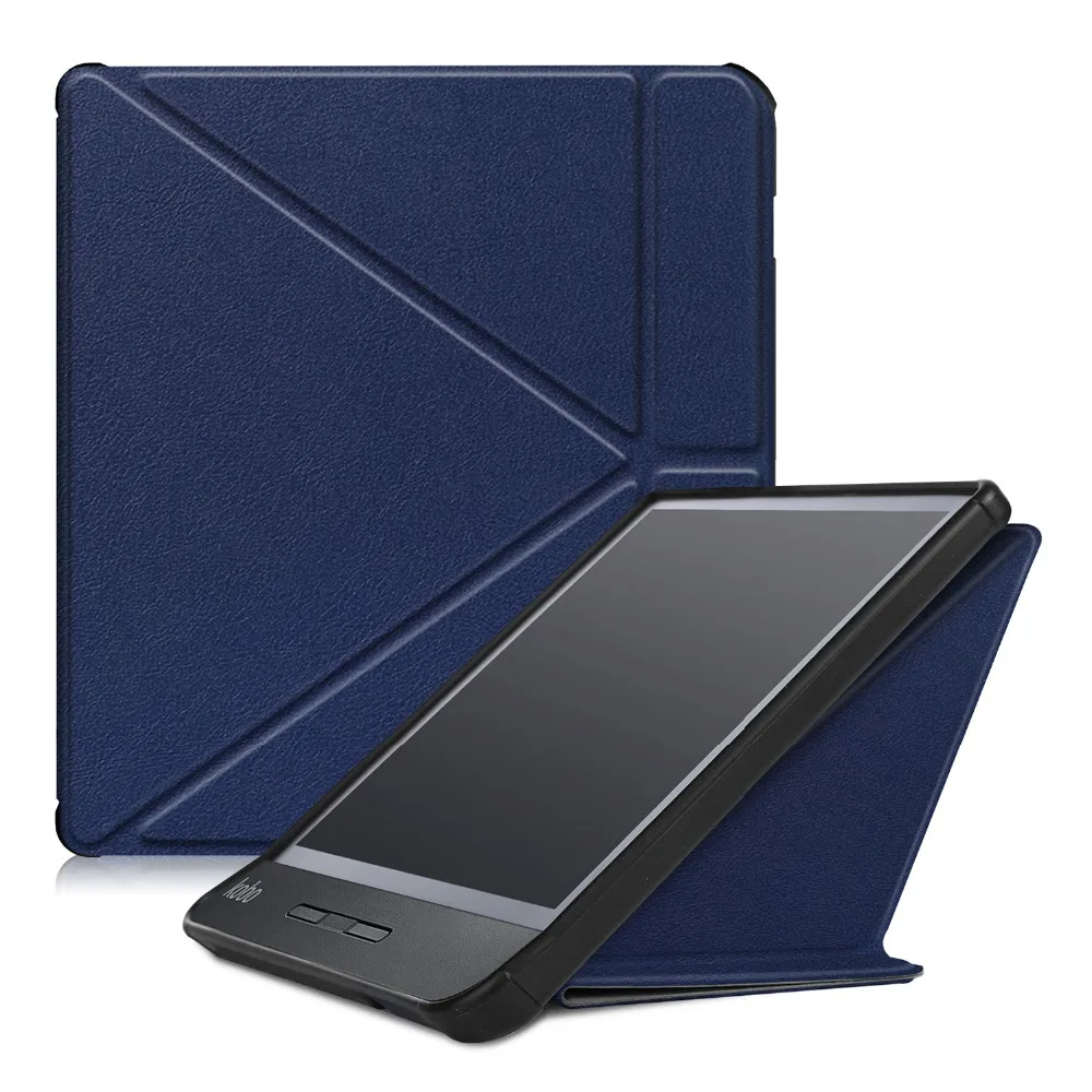GLIGLE авто-Режим сна/Пробуждение кожаный чехол для KOBO Libra H2O защитная оболочка чехол для электронной книги для KOBO N873+ стилус+ пленка для экрана