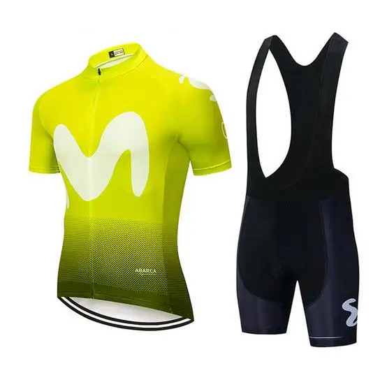 Команда movistar Fietsen Kleding Bike jersey Ropa Snel Droog Heren Fiets zomer pro Wielertruien 9D гелевые шорты