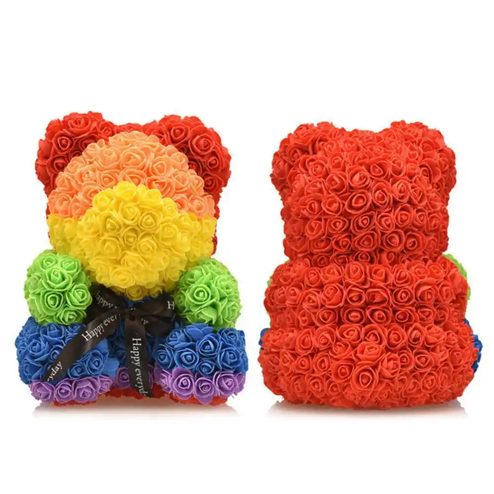 rainbow rose bear