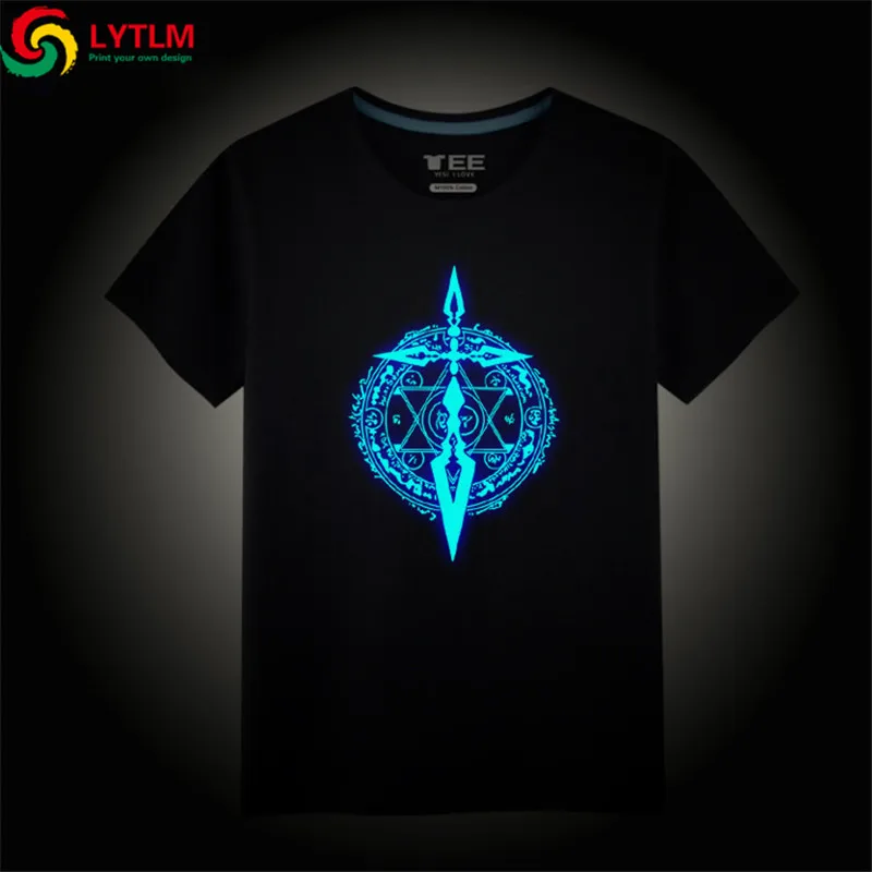 Fate Zero LYTLM/черные панк-рубашки, летний топ для маленьких мальчиков, одежда для маленьких мальчиков, футболки с рисунком Бэтмена для мальчиков, Детские Плотные хлопковые футболки - Цвет: Fate Zero